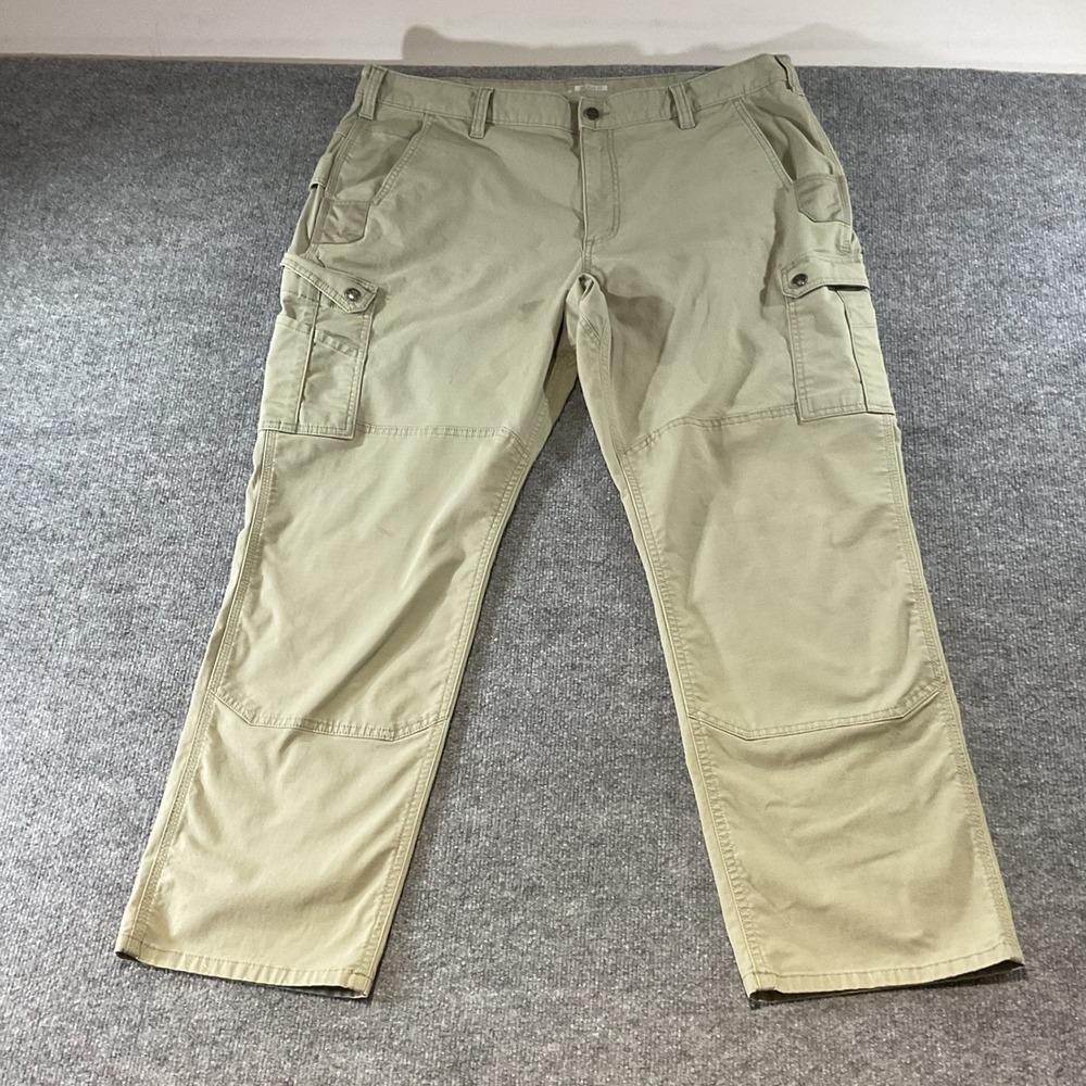 Carhartt Mens Tan Ripstop Force Tappen Cargo Pants Bn5461-m Fit 42x32 101148